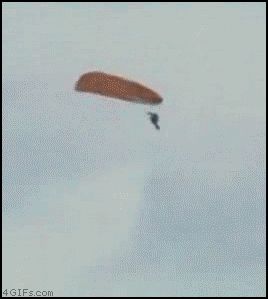 Раскачивание на парашюте