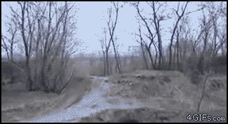 Русский необычный трюк в лесу