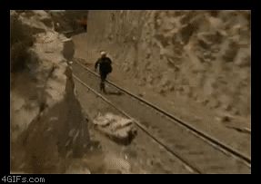 Побег от поезда