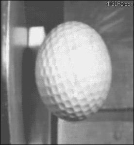 Деформация мяча в замедленной съемке