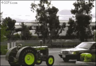Иллюзия с трактором