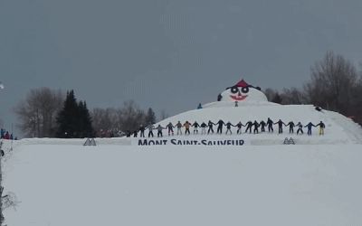 Рекордное сальто на лыжах