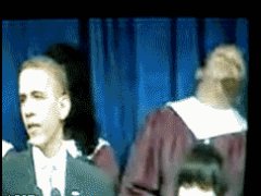 Мальчик заснул во время речи Обамы