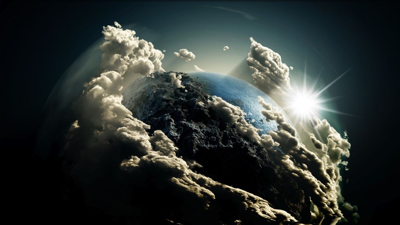 Земля в облаках