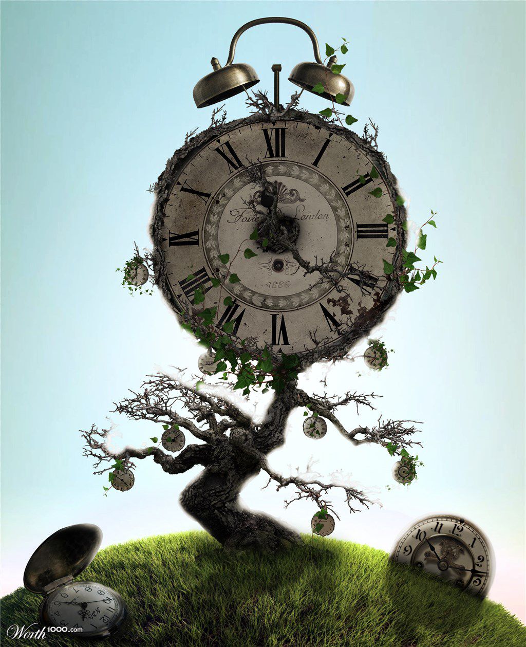 Дерево-часы