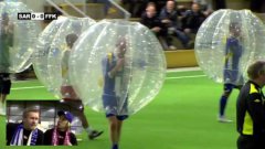 Футбол в пузырях
