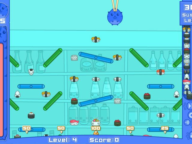 Игра суши кот