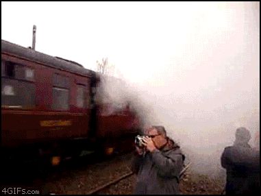 Не заметил поезда