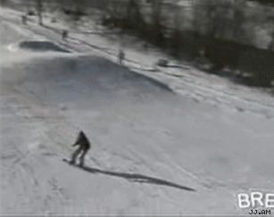 Трюк на лыжах