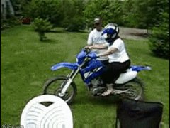 Неудачный мотоциклист