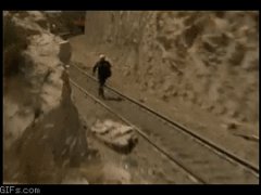 Побег от поезда