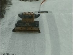 Через машину на сноуборде