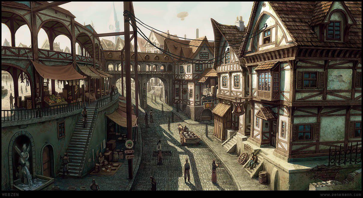 Средневековая деревня