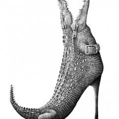 Обувь из крокодиловой кожи