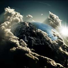Земля в облаках