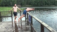 Самые эпичный прыжок в воду
