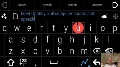 Экранная клавиатура OptiKey для управления компьютером движением глаз