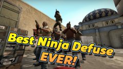 Разминирование бомбы в Counter Strike GO в стиле ниндзя